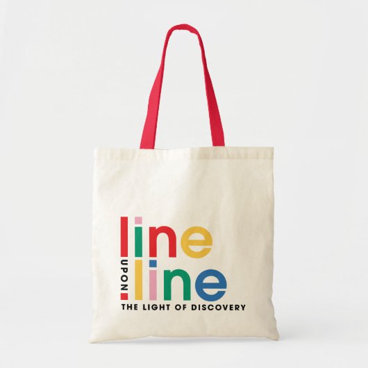 Line Upon Line tote Bag (Voorkant)
