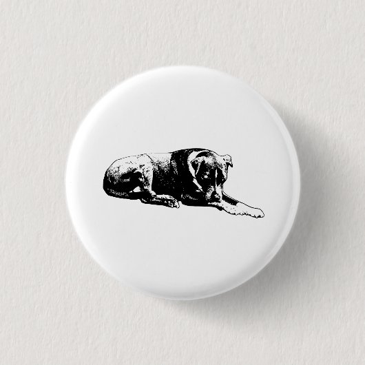 Line-Work Pup Pin Ronde Button 3,2 Cm (Voorkant)