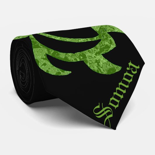 LineA Camo Somoa Abstracte Honu Stropdas (Opgerold)