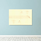 Linea Divisoria Entre Mexico 1 Canvas Afdruk (Insitu (Houten vloer))