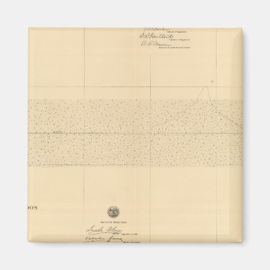 Linea Divisoria Entre Mexico 1 Magneet (Voorkant)