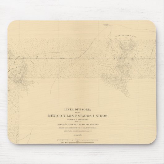 Linea Divisoria Entre Mexico 3 Muismat (Voorkant)