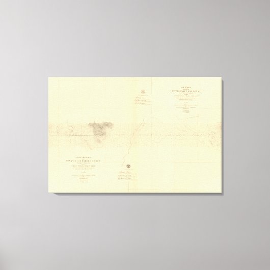 Linea Divisoria Entre Mexico 7 Canvas Afdruk (Voorkant)