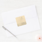 Linea Divisoria Entre Mexico 8 Vierkante Sticker (Envelop)