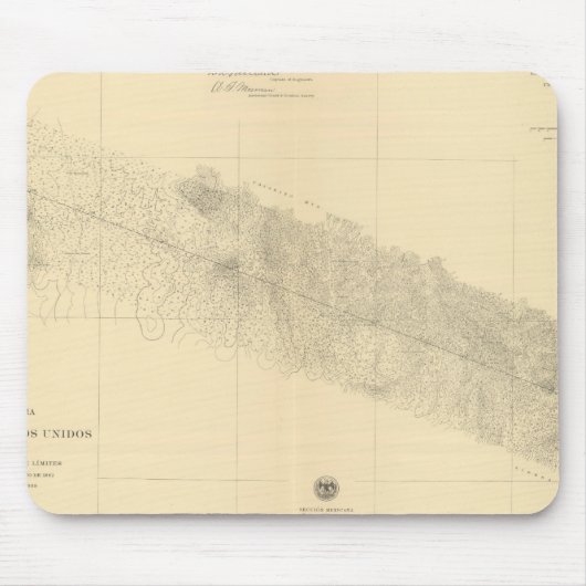 Linea Divisoria Entre Mexico 9 Muismat (Voorkant)