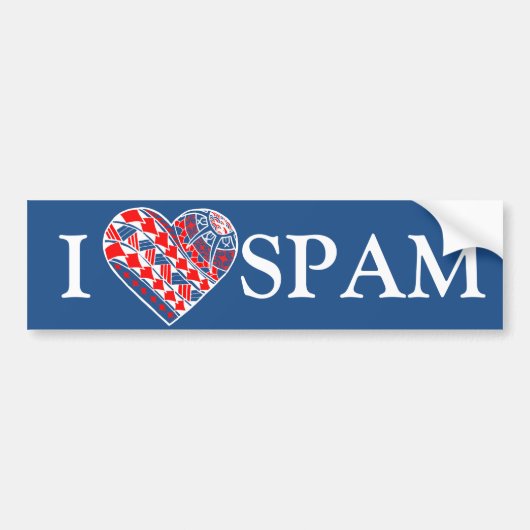 LineA I Heart SPAM (Polynesiaans) Bumpersticker (Voorkant)