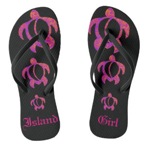 LineA Island Girl Honu Teenslippers