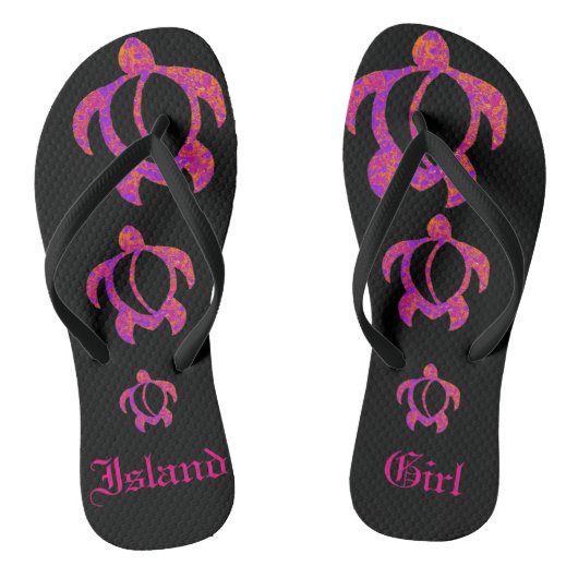LineA Island Girl Honu Teenslippers (Voetbed)