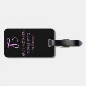 LineA Pink Honu Bagagelabel (Achterkant horizontaal)