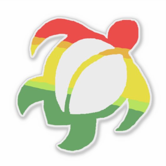 LineA Rasta Honu Sticker (Voorkant)