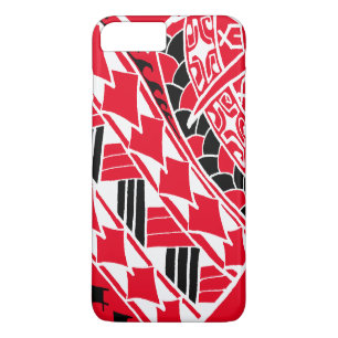 LineA Red Polynesiaans Tattoo Case-Mate iPhone Case