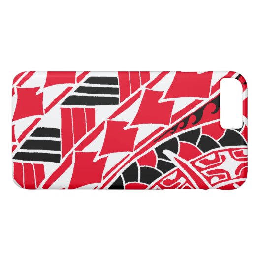 LineA Red Polynesiaans Tattoo Case-Mate iPhone Case (Achterkant (Horizontaal))