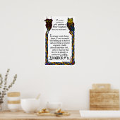 Lineage is niet altijd lineair, Macrame Owl Poster (Keuken)