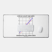 Lineair Minste Vierkantjes domineren mijn gedachte Bureaumat (Keyboard & Muis)