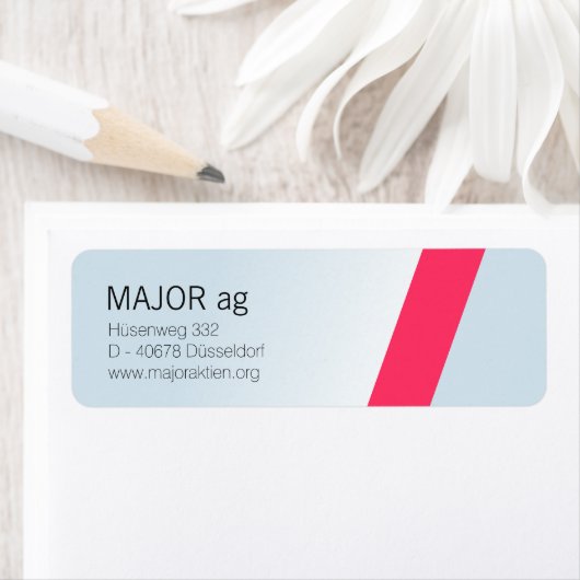 Lineair modulair minimaal merkkoraal etiket (Insitu)