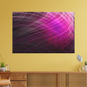Lineair Paarse Patroon - Canvasprint Canvas Afdruk (Insitu (Woonkamer))