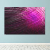 Lineair Paarse Patroon - Canvasprint Canvas Afdruk (Insitu (Houten vloer))