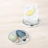 Lineair parkiet zandsteen onderzetter (Zijkant)