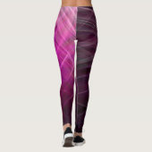 Lineair Patroon Paarse - Leggings (Achterkant)