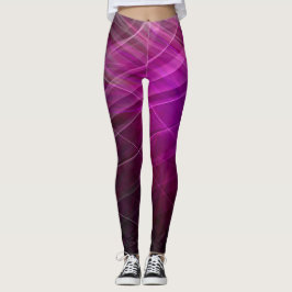 Lineair Patroon Paarse - Leggings