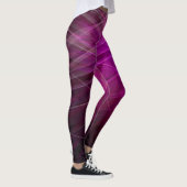 Lineair Patroon Paarse - Leggings (Rechts)
