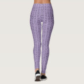 Lineair Vierkant Textuur Leggings (Achterkant)