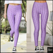 Lineair Vierkant Textuur Leggings