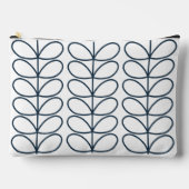 Lineair walvisblauw stampatroon - Modern Retro Etui (Voorkant)