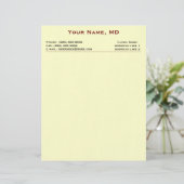 Lineair (witte linnen) briefhoofd sjabloon (Staand voorkant)