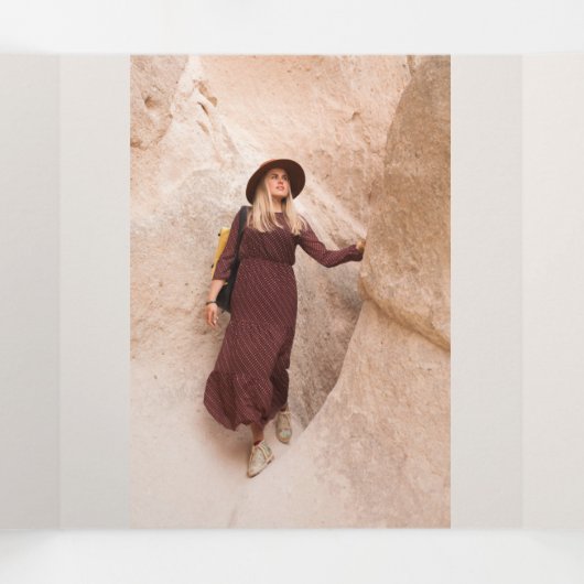 Lineaire Afstuderen Multi Foto tri-Fold aankondigi Drieluik Aankondiging (Binnenkant midden)