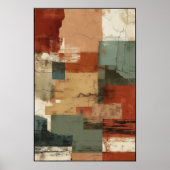 Lineaire balans en vorm Abstract Poster (Voorkant)