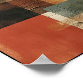 Lineaire balans en vorm Abstract Poster (Hoek)