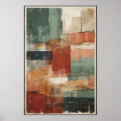 Lineaire balans en vorm Abstract Poster (Voorkant)