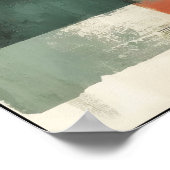 Lineaire balans en vorm Abstract Poster (Hoek)