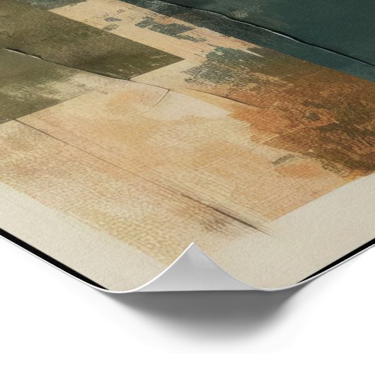 Lineaire balans en vorm Abstract Poster (Hoek)