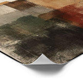 Lineaire balans en vorm Abstract Poster (Hoek)