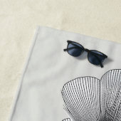 Lineaire Bloom Strandlaken (In situ)