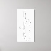 Lineaire Compositie 1 Canvas Afdruk (Voorkant)