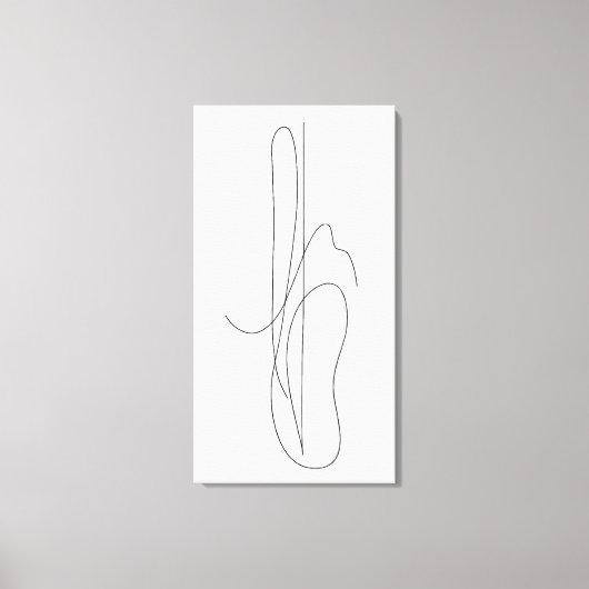 Lineaire Compositie 1 Canvas Afdruk (Voorkant)