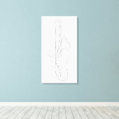 Lineaire Compositie 1 Canvas Afdruk (Insitu (Houten vloer))