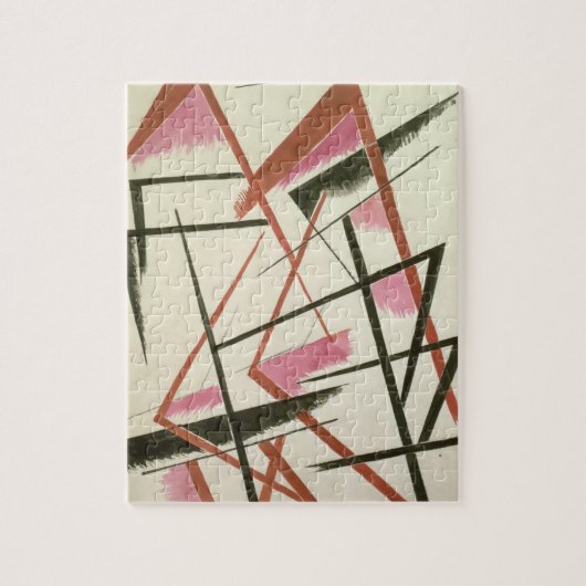 Lineaire constructie, c.1921 (gouache on paper) legpuzzel (Verticaal)