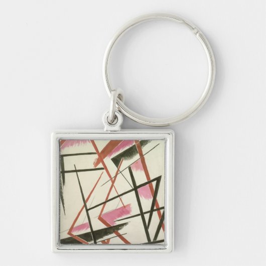 Lineaire constructie, c.1921 (gouache on paper) sleutelhanger (Voorkant)