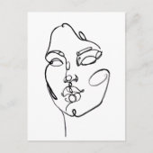 Lineaire denkers - Gezicht Briefkaart (Voorkant)