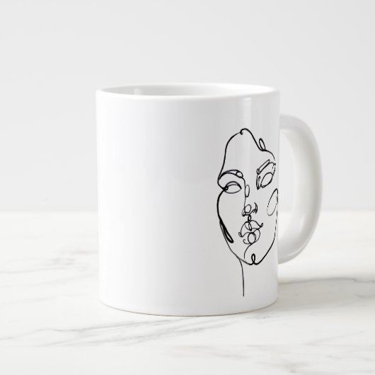 Lineaire denkers - Gezicht Grote Koffiekop (Voorkant rechts)