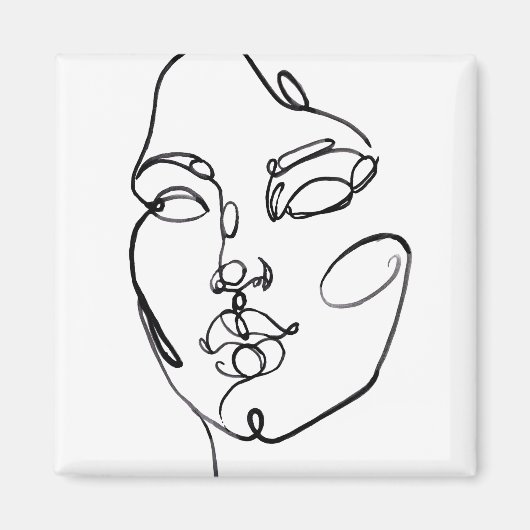 Lineaire denkers - Gezicht Magneet (Voorkant)