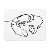 Lineaire denkers - Gezicht Magneet (Horizontaal)