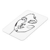 Lineaire denkers - Gezicht Magneet (Linkerzijde)