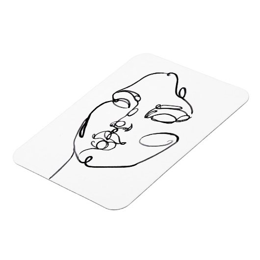 Lineaire denkers - Gezicht Magneet (Linkerzijde)