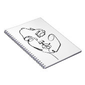 Lineaire denkers - Gezicht Notitieboek (Rechterzijde)