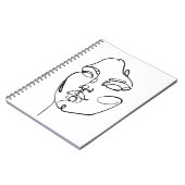 Lineaire denkers - Gezicht Notitieboek (Linkerzijde)